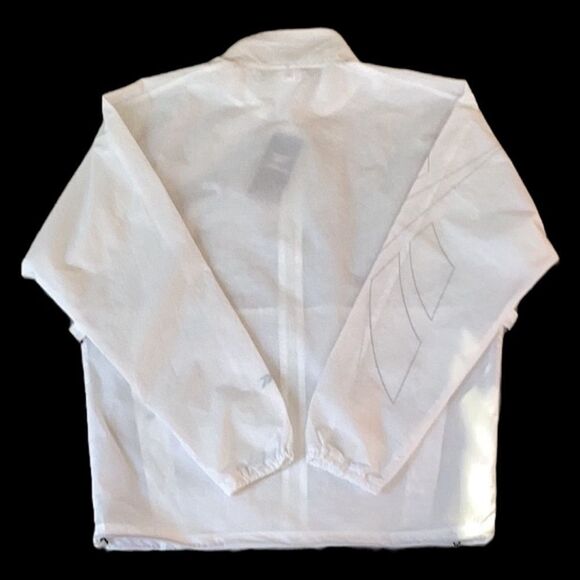 REEBOK NWT UNISEX LESMILLS TRACK  PERFORMANCE JACKET COAT ZIP UP WINDBREAKER SM - Picture 3 of 12